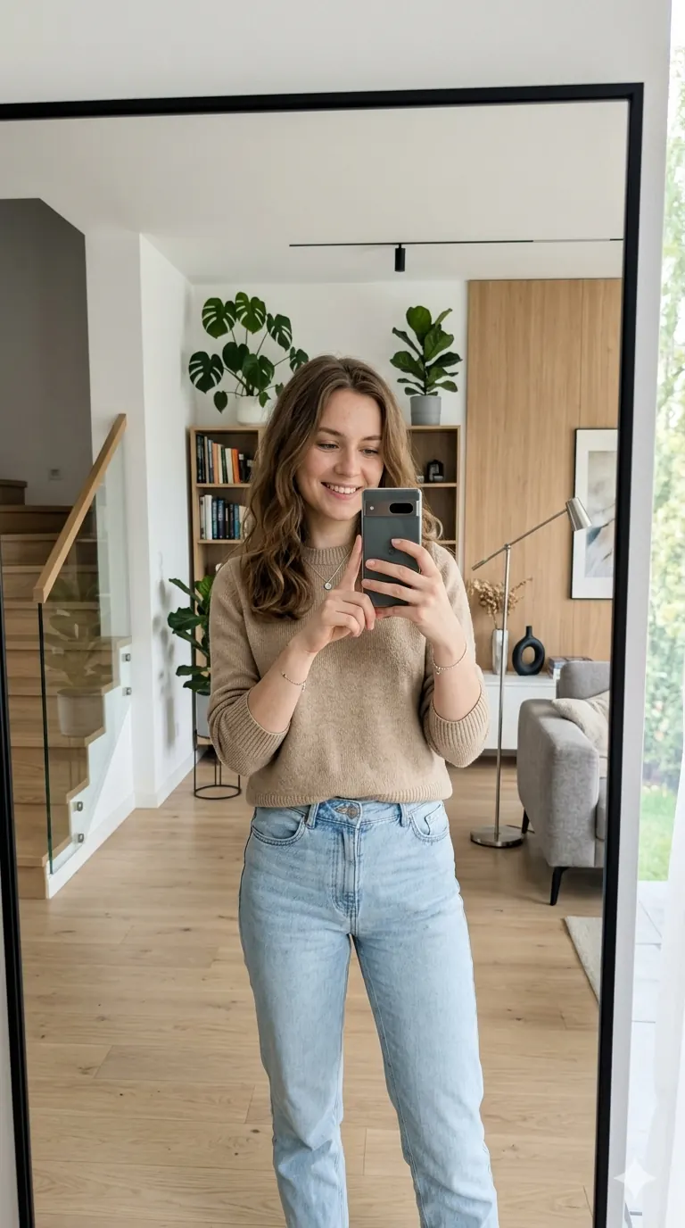 Selfie klientki wgrane do Wearlo